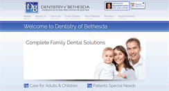 Desktop Screenshot of dentistryofbethesda.com