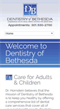 Mobile Screenshot of dentistryofbethesda.com